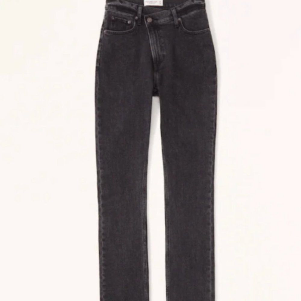 abercrombie & fitch ultra high rise 90s slim straight jeans size 4s